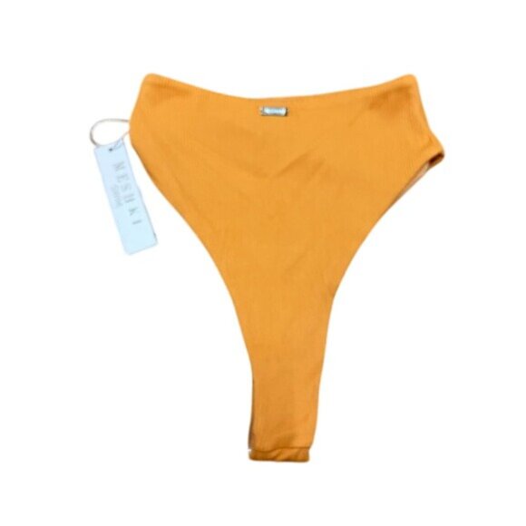 Meshki Ribbed Bikini Bottom in Orange - Picture 4 of 6